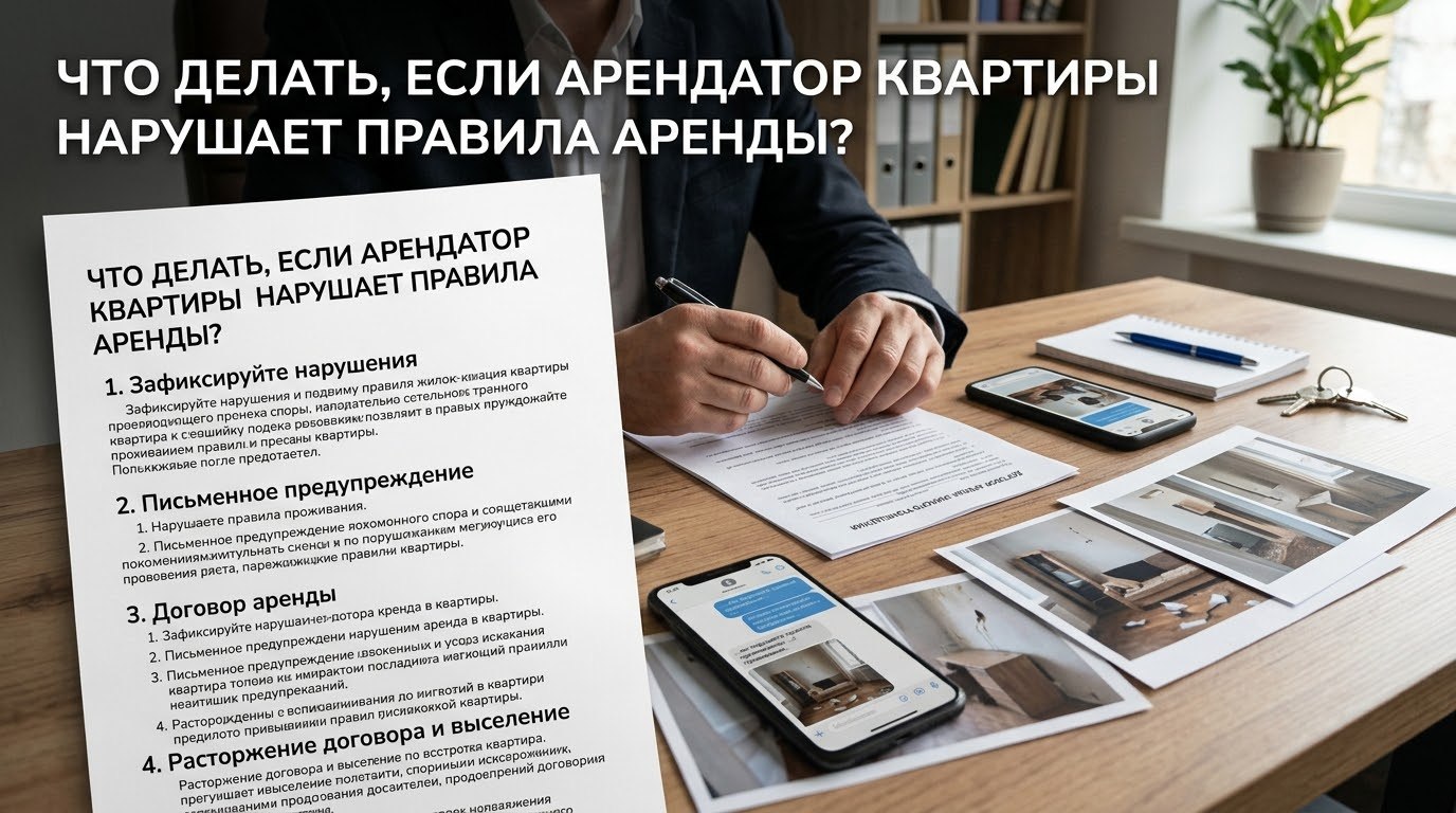 Что делать если жилец нарушает правила аренды