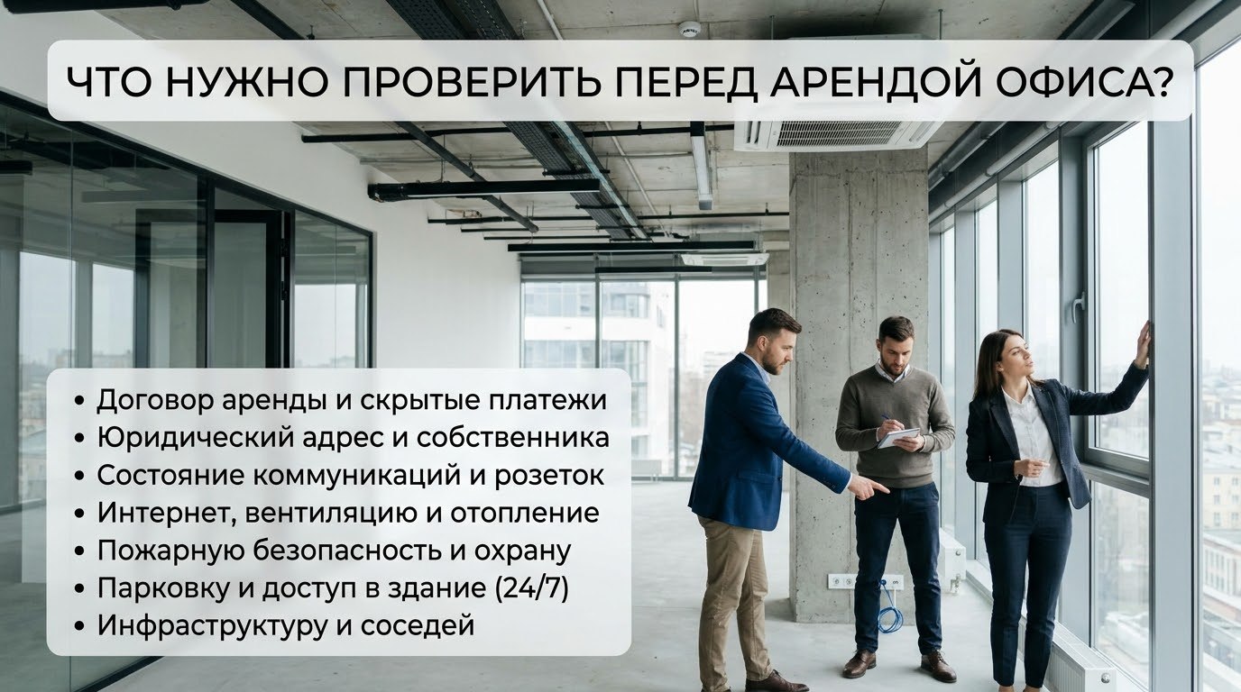 Что нужно проверить перед арендой офиса