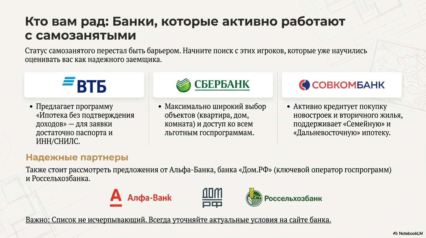Банки работающие с самозанятыми