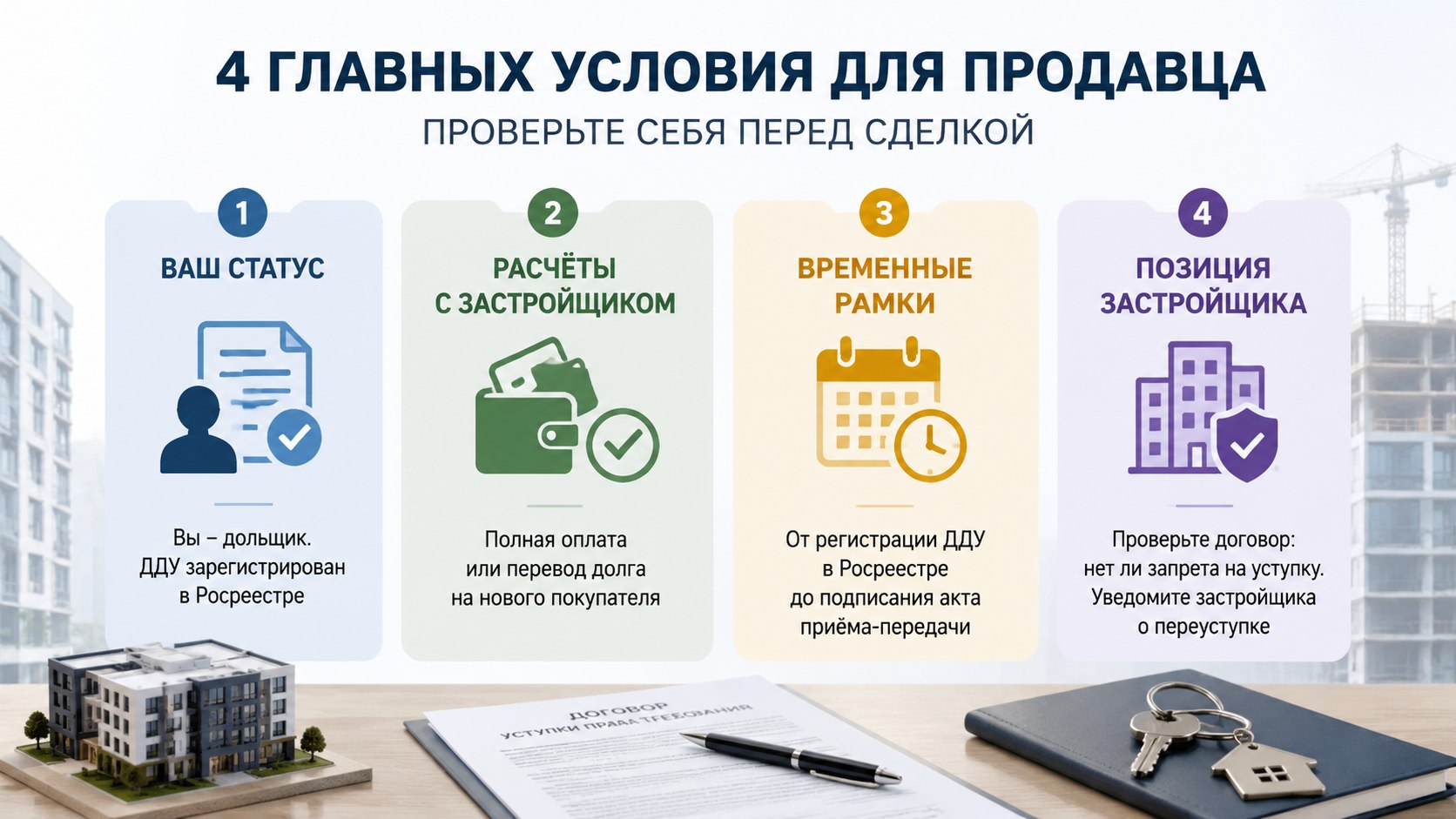 Четыре главных условия для продавца: проверьте себя перед сделкой 
