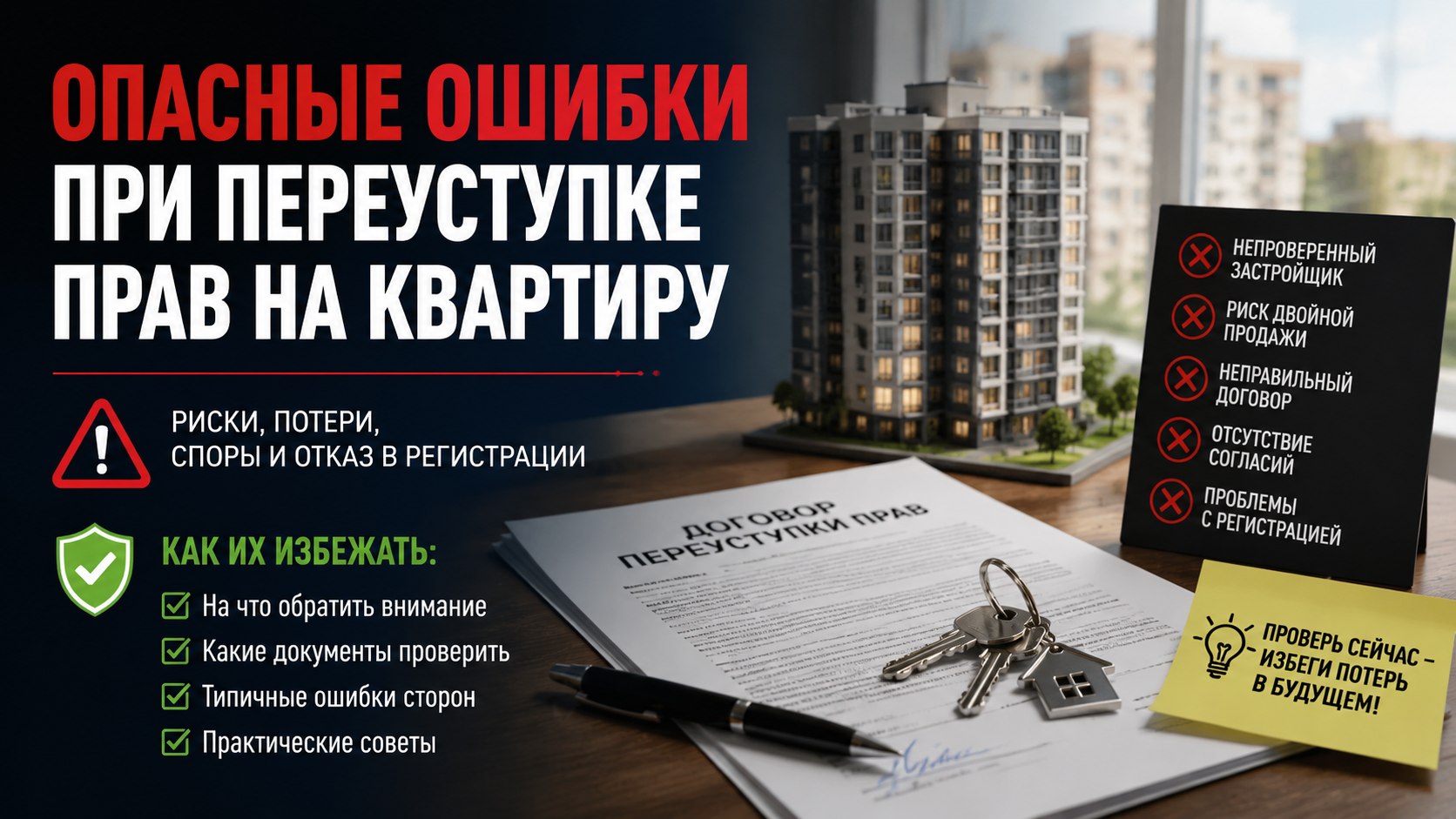 Опасные ошибки при переуступке прав на квартиру и как их избежать