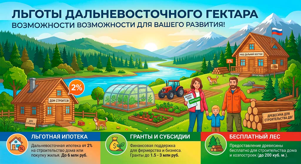 Дальневосточный гектар - льготы