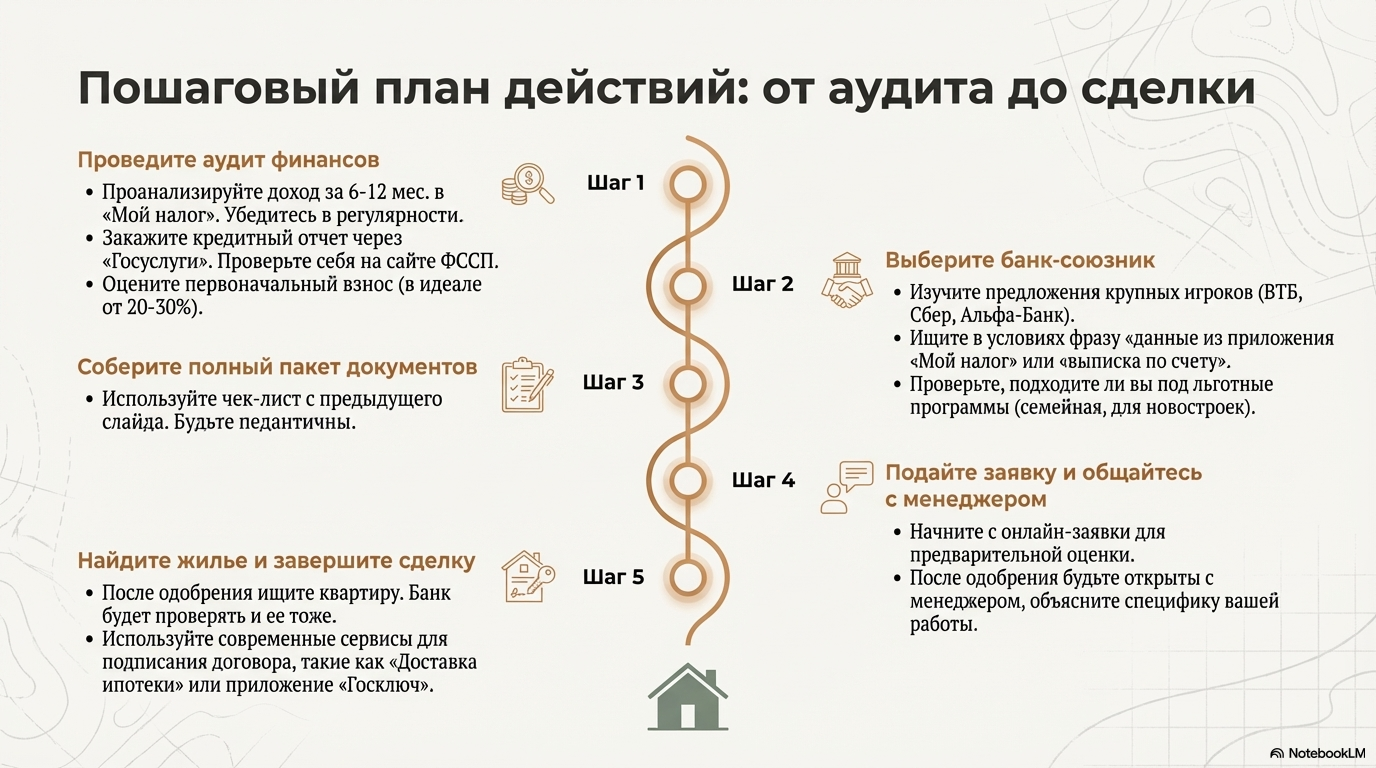 Пошаговая инструкция: как получить ипотеку самозанятому