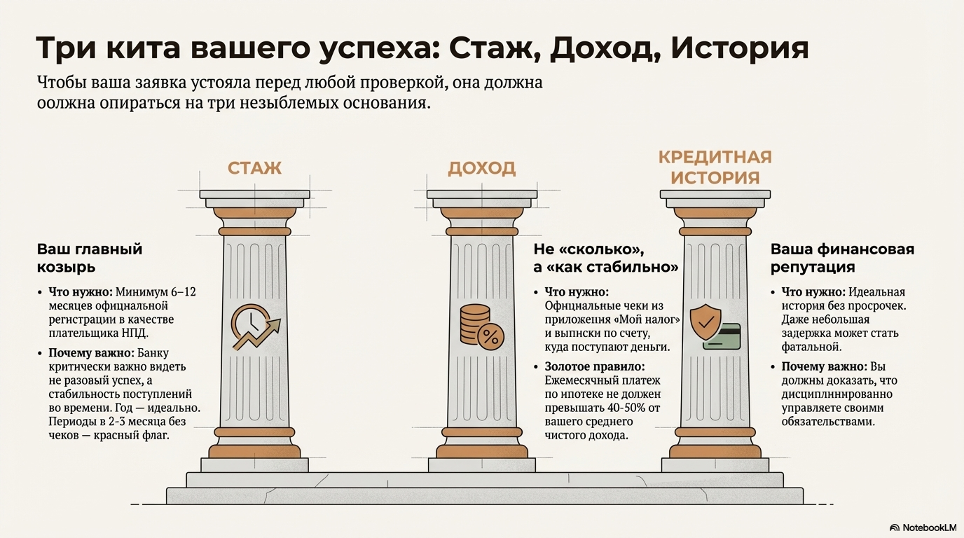 Ключевые условия получения ипотеки для самозанятых